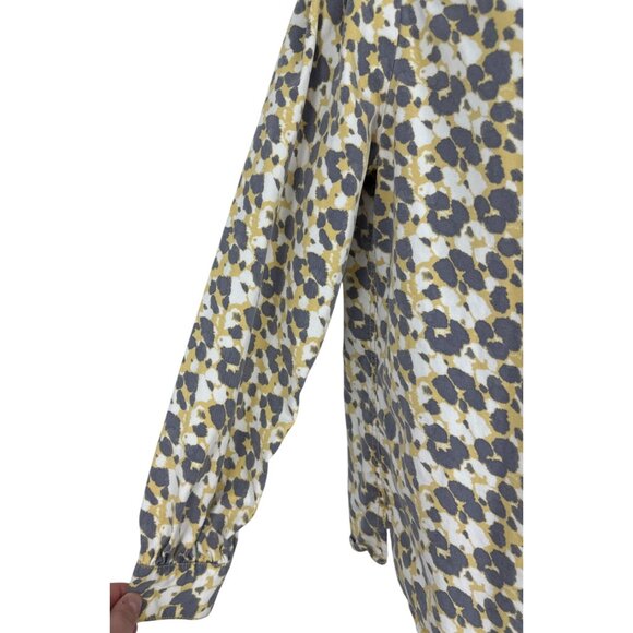 CAbi 5854 Providence Shirt Jacket Women Leopard Yellow Shacket Size M - Picture 3 of 9